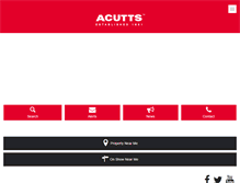 Tablet Screenshot of acutts.co.za
